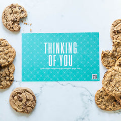 Thinking of You package insert with text "Thinking of You"