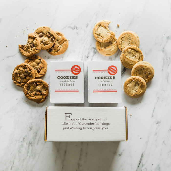 One dozen cookie comforts product packaging