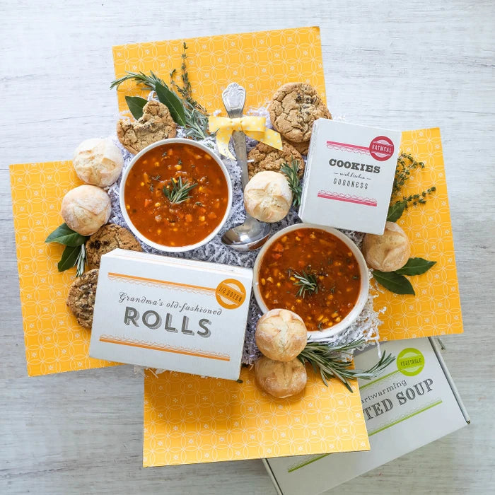 Garden vegetable Soup Gift Basket