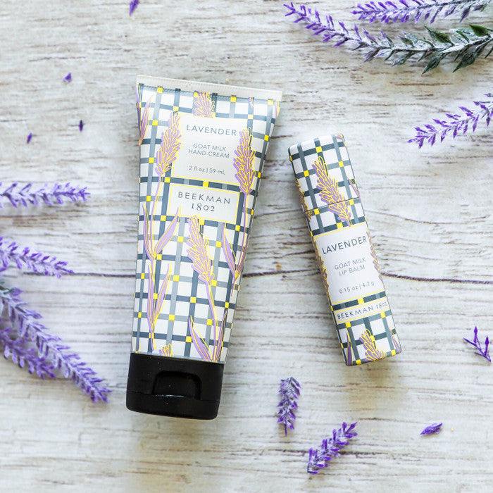 Beekman 1802 Lavender-scented Goat Milk Lip Balm and Hand Cream